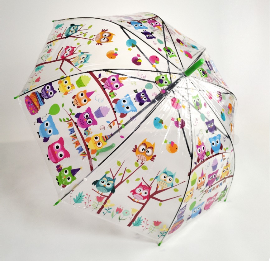 Cute Little Owls print Stick umbrella